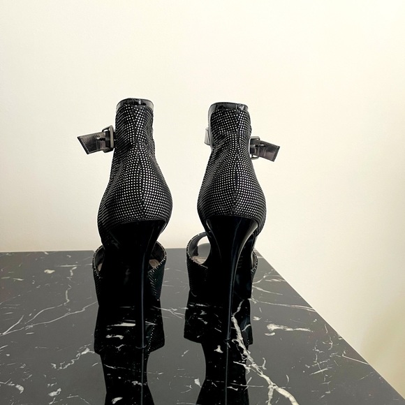 Black & Silver Platform Heels! - Picture 3 of 3